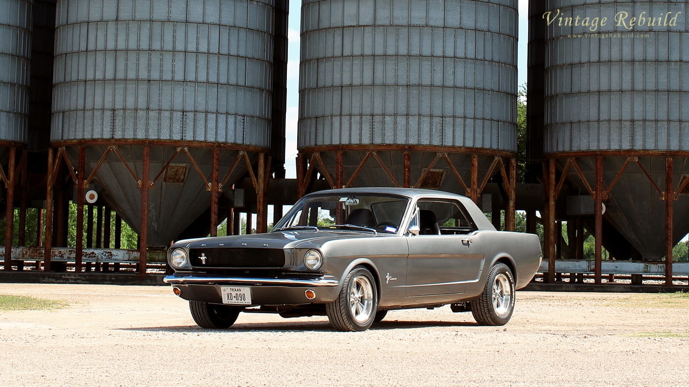 Gray 1965 Ford Mustang Coupe Small Block 289. Picture of a 1965 Mustang V8 by silos. Dragster look 1965 Mustang